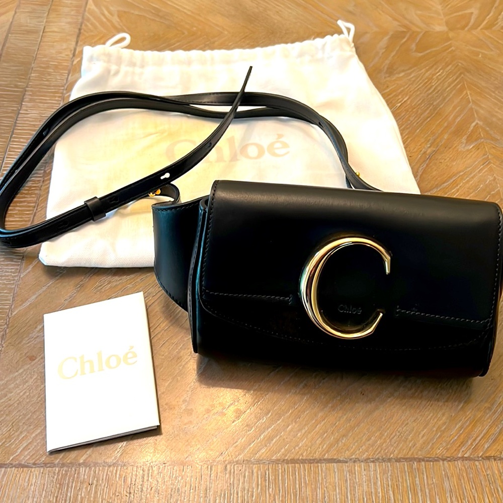 Black CHLOE C Belt bag. NEW, never used.